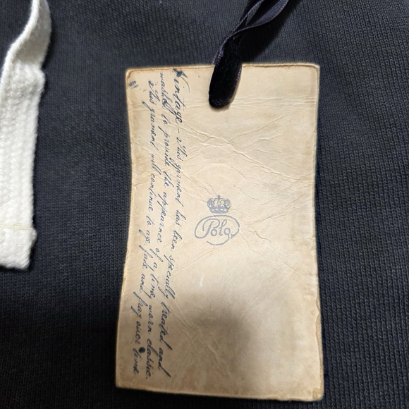 Polo Ralph Lauren XXL Distressed Paint Splatter Zip Hoodie Thermal Lined - Picture 12 of 16